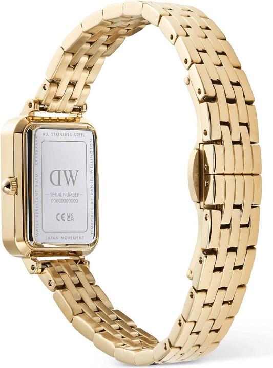Produktbild Daniel Wellington - Quadro 20x26 Roman Numerals Date 5-link White Gold DW00100861