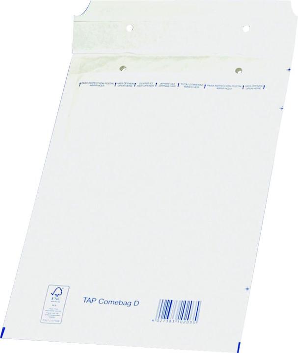 Produktbild Office Products Selbstklebender luftpolsterumschlag, hk, d14, 180x265mm/200x275mm, 5 stück, weiss (200 x 275 mm, 5x)