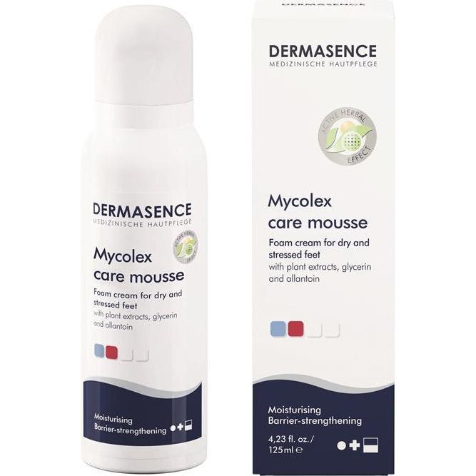 Thumbnail - Dermasence, Fusspflegemittel, Mycolex Pflegeschaum Schaum (Fussdeodorant & -puder, 125 ml)