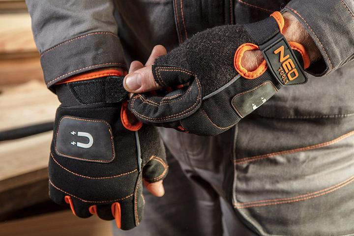 Image du produit Neo Tools Gants de travail magnétiques, sans doigts, taille 10 ". (10)