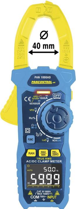 Produktbild Pancontrol True-RMS Stromzange PAN 1000AD, 1000 A (CAT IV 600V, CAT III 1000V)