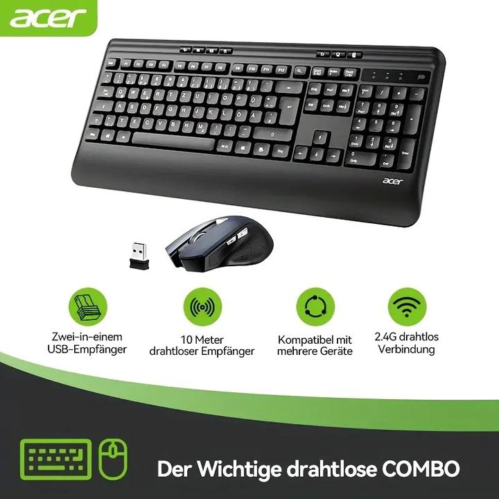 Actual product image Acer Tastatur und Maus im Deutschen Layout (QWERTZ) (DE, Wireless)