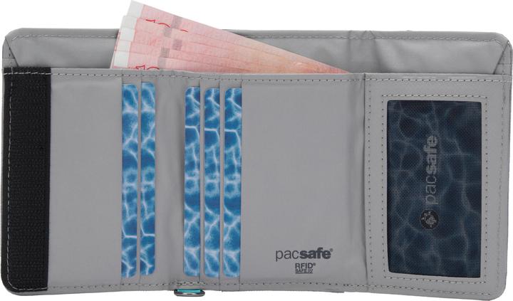Actual product image Pacsafe RFIDsafe trifold wallet