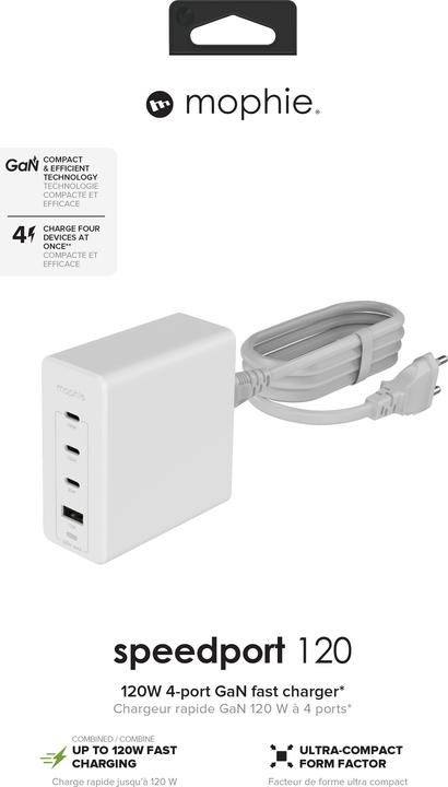 Image du produit Zagg Accessoires Adaptateur Mural (120 W, 4 ports)