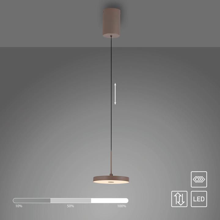 Actual product image Just Light LED Pendellampe Plata dimmbar über Wandschalter höhenverstellabr (790 lm)