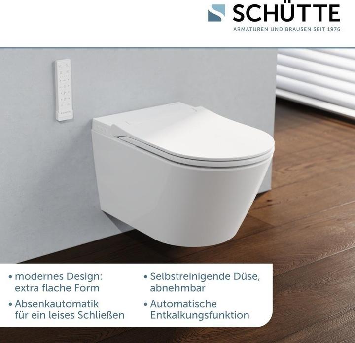 Immagine prodotto Schütte SCHÃoeTTE Cesari Premium Douche-WC - Randloos - Met Slim WC-zitting - Wit