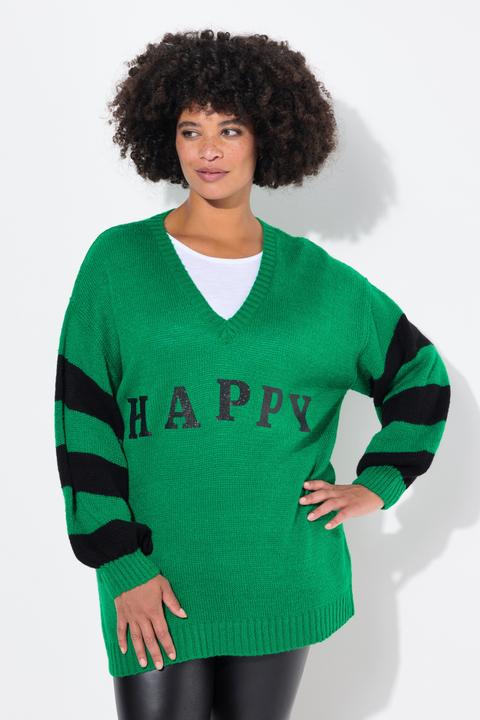 Produktbild Angel of Style Pullover, oversized, HAPPY, Ringel-Ärmel (42, 44)