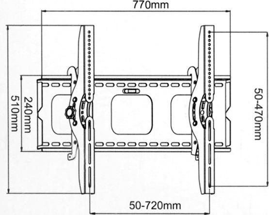 Immagine prodotto Value LCD/Plasma TV Wall Holder, Tiltable (Muro, 59.84")