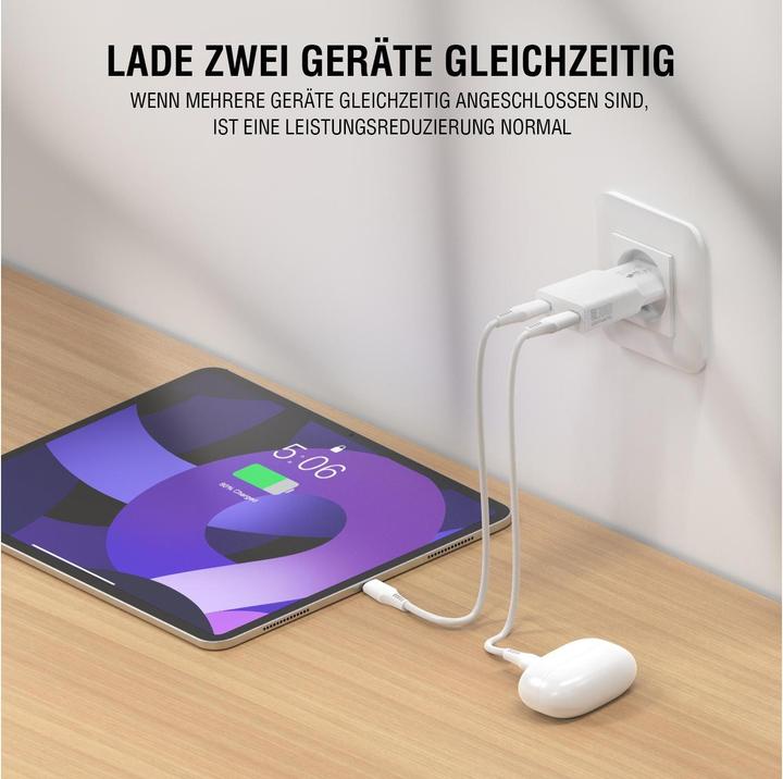 Produktbild 4smarts Netzladegerät PDPlug Slim Dual (30 W, 2 Ports)