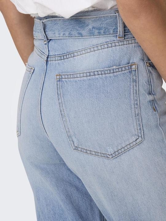 Immagine prodotto Only ONLMADDIE Hohe Taille Weiter Beinschnitt Jeans Straight-Fit jeans (W29/L32)
