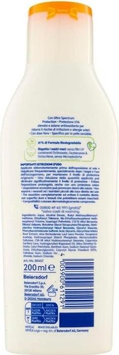 Produktbild NIVEA Sun Sensitive Immediate Protect FP50 Sunscreen 200ml Bottle (SPF 50+)