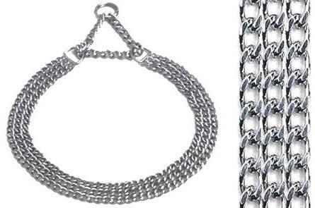 Image du produit Sprenger Collier-chaîne avec arrêt, 3 rangs, 50 cm 2 mm, chromé (Chien, Promenade)