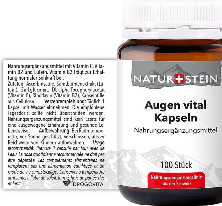 Actual product image Naturstein Eyes Vital Caps (100 Piece, Capsules, 154 g)