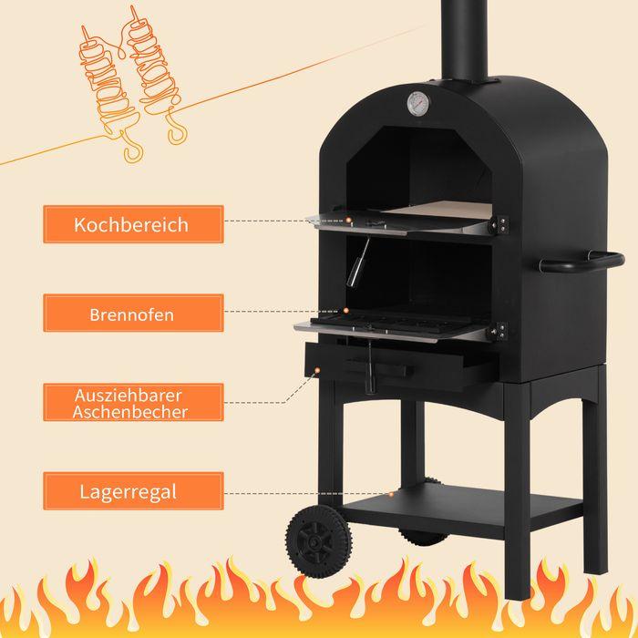 Immagine prodotto Jamb Forno per pizza 2in1 (Legno del forno per pizza)