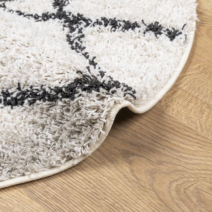 Actual product image vidaXL Shaggy high pile modern carpet Ø 280 cm (280 x 280 cm)