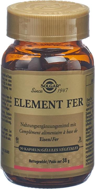 Produktbild Solgar Element Fer (neu) Kaps (90 Stück, Kapseln, 185 g)