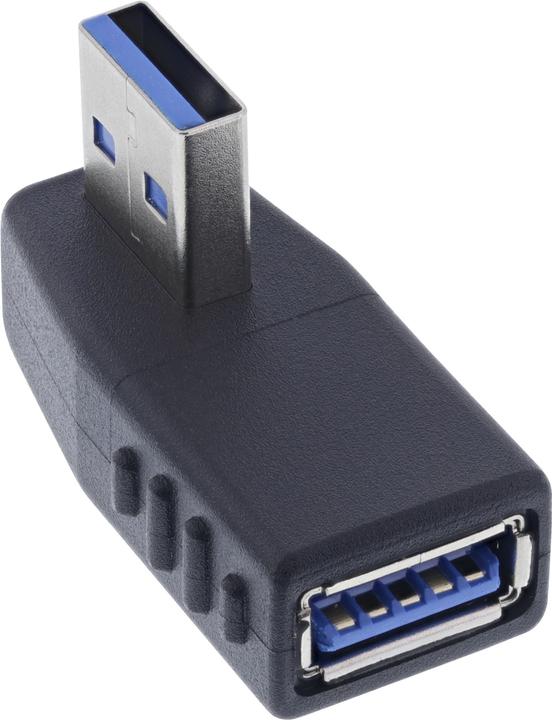 InLine ® USB 3.2 Gen.1 Adapter, Stecker A auf Buchse A, gewinkelt 270° horizontal (USB-A, 3.50 cm)