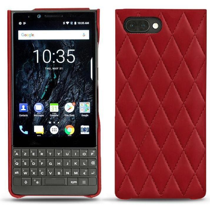 Thumbnail - Noreve Lederschutzhülle (Blackberry KEY2), Smartphone Hülle, Rot