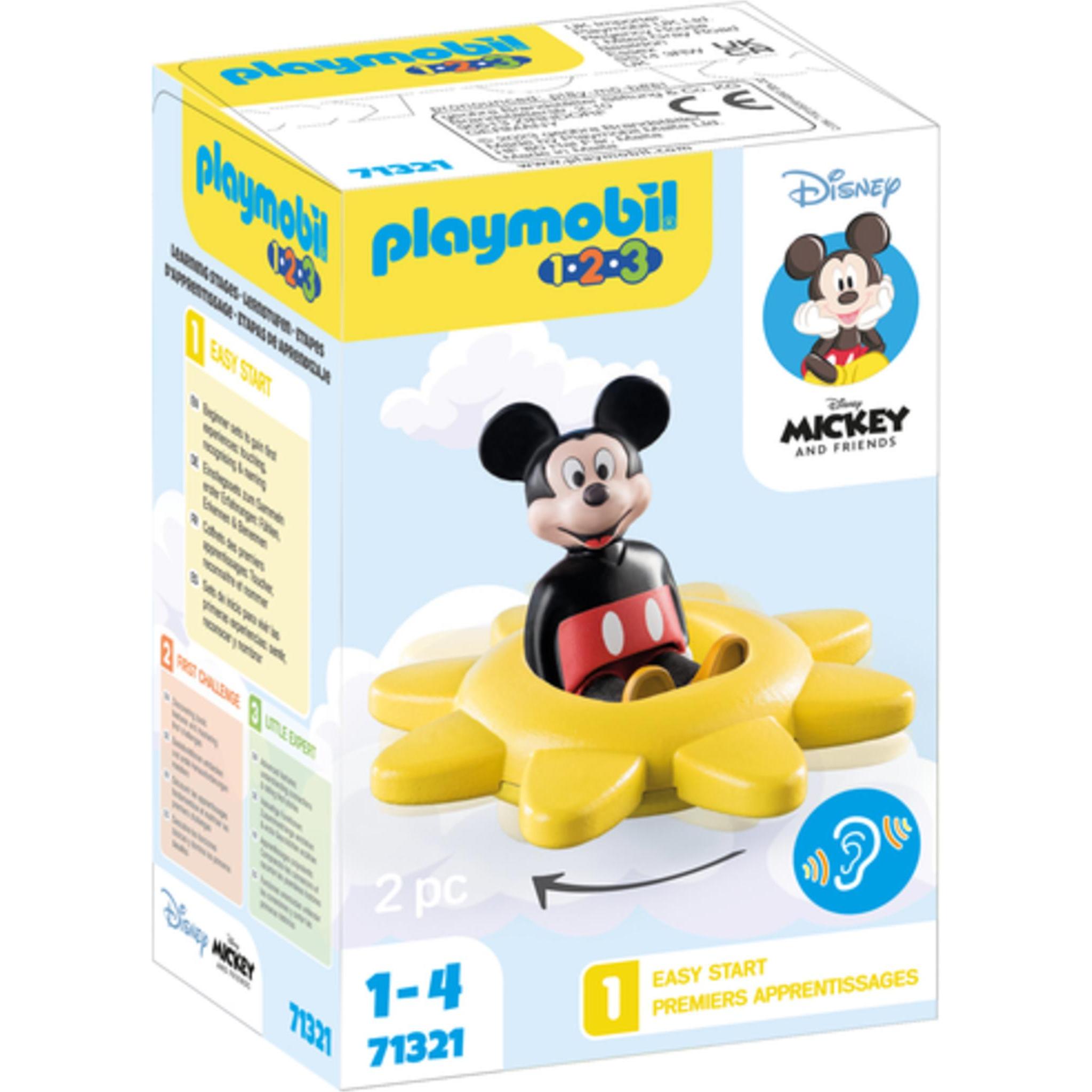 Playmobil 1.2.3 & Disney: Mickys Drehsonne mit Rasselfunktion (71321)