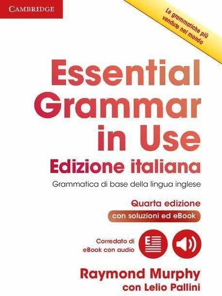 Actual product image Essential Grammar in Use Book with Answers and Interactive eBook Italian Edition (English, Raymond Murphy, Lelio Pallini, 1990)