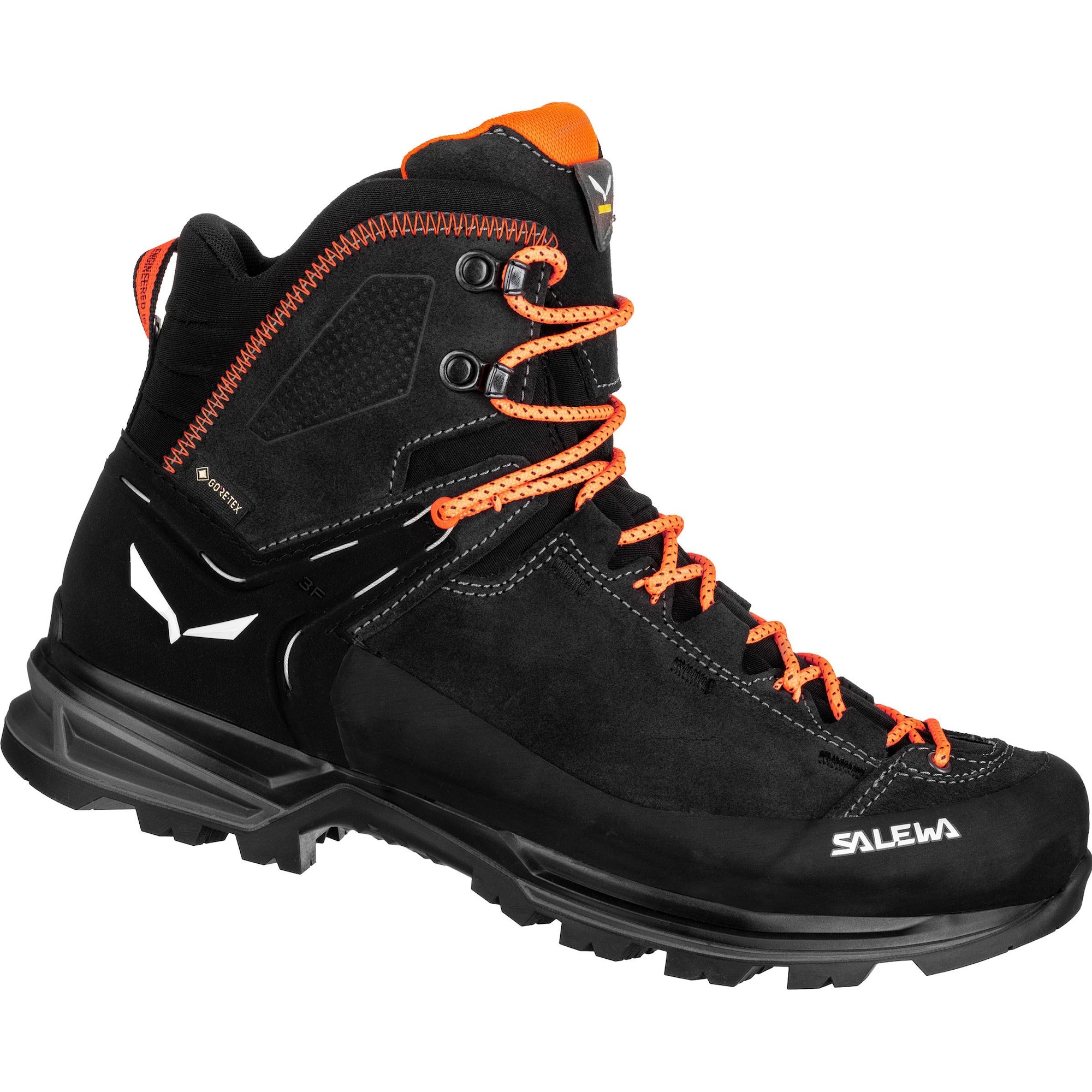 Salewa, Herren, Wanderschuhe, Mountain Trainer 2 Mid Gore-Tex Schuh (41), Schwarz