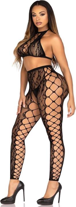 Produktbild Leg Avenue Crop Top & Crotchless Tights (One Size)