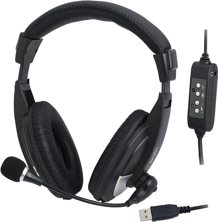 Produktbild LogiLink USB Stereo Headset (Kabelgebunden, USB-A)