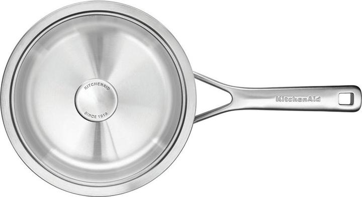 Produktbild KitchenAid 3PLY Cvd Saucepan 18cm / 2.13L Uncoated (18 cm, Stielkasserolle, Edelstahl)