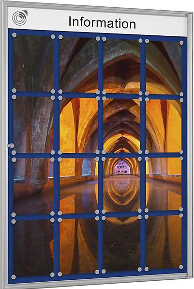 Image du produit Schaar-Design Vitrine simple BASIC (Tableau noir, 134 x 98.50 cm)