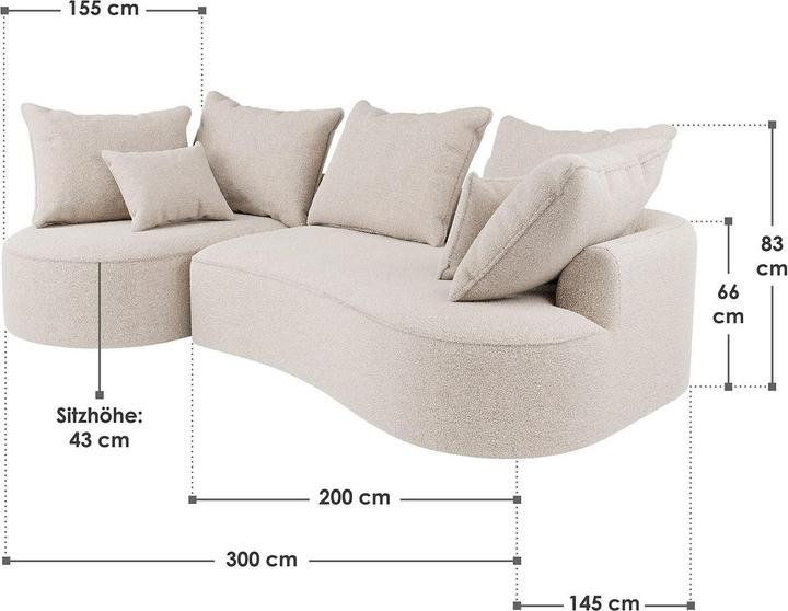 Produktbild Juskys Tirano (Ecksofa)