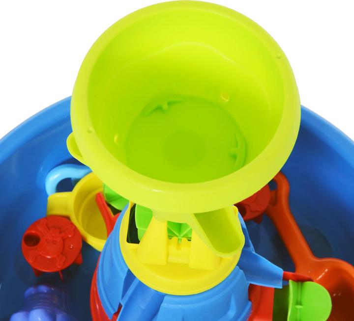 Actual product image Homcom Children's sandbox table with 21-piece accessories