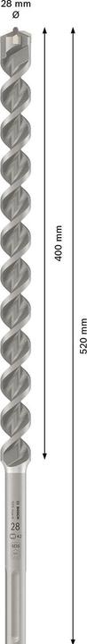 Actual product image Bosch Professional Zubehör Hammer drill SDS max-4 28 x 400 x 520 mm (28 millimetres)