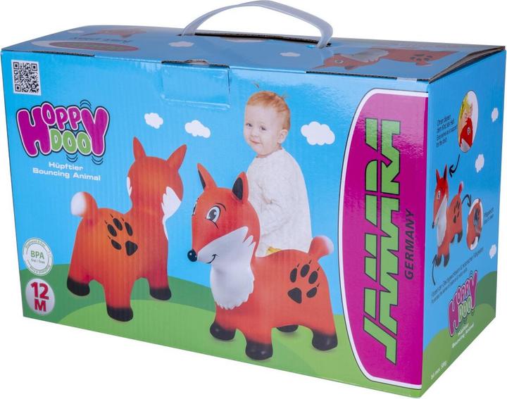 Image du produit Orange Hüpftier Fuchs mit Pumpe