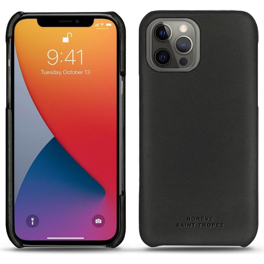 Noreve Lederschutzhülle (Apple iPhone 13 Pro), Smartphone Hülle, Schwarz