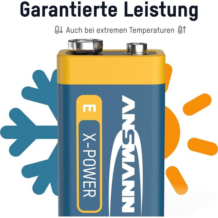 Produktbild Ansmann X-Power (1 Stk., 9V Block, 550 mAh)