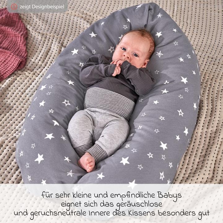 Actual product image Theraline Nursing pillow "The Original" with polyester hollow fibre filling incl. cover 190 cm (190 cm)