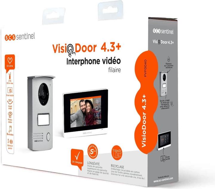 Produktbild SCS Sentinel Smarter Video-Türöffner VisioDoor 7+ 7" (Kabelgebunden, RFID)