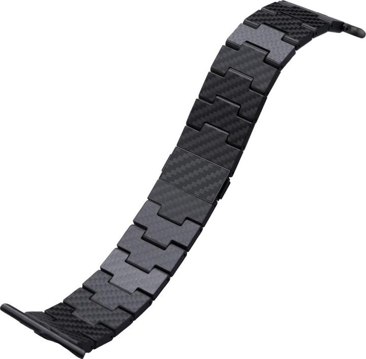 Produktbild Pitaka Band Carbon Fiber Retro for Apple Watch 1/2/3/4/5/6/7/8/9/10/SE/Ultra/Ultra2 black grey (Carbonfaser)