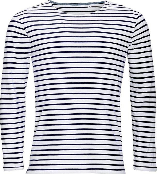 Immagine prodotto Sols T-shirt a maniche lunghe a righe color navy (M)