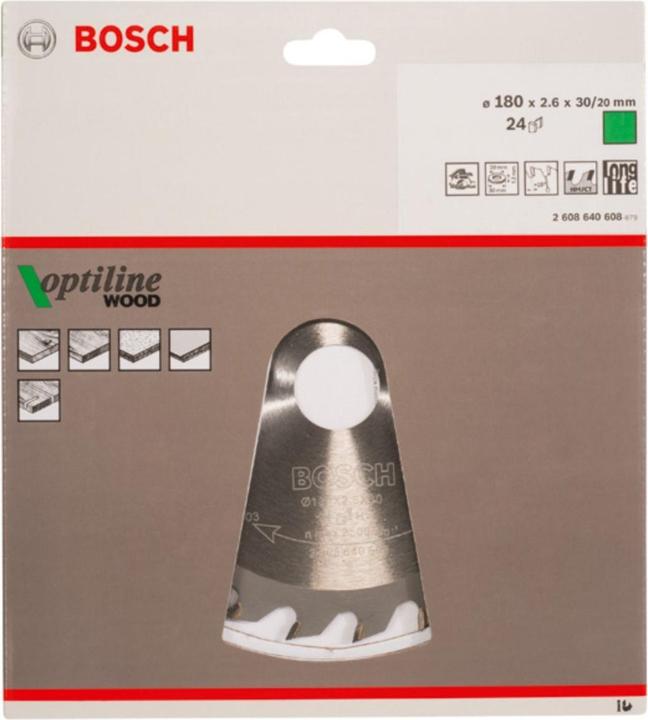 Immagine prodotto Bosch Professional Zubehör Lama per sega circolare PRO Wood, 180 x 2,6 x 30 mm