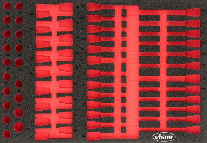 Actual product image Vigor Insert Empty Screwdriver Set 3/3+