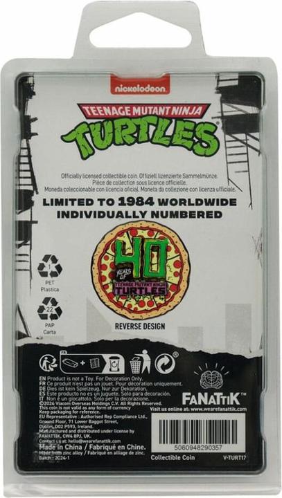 Image du produit Fanattik Teenage Mutant Ninja Turtles Pièce de collection 40e anniversaire édition limitée (40)