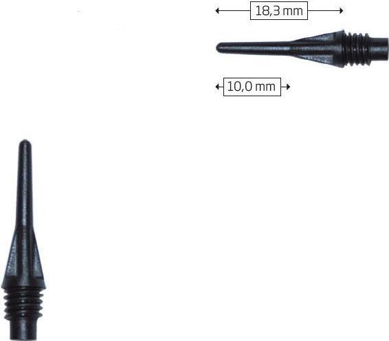Actual product image Bull's Softdart replacement tips