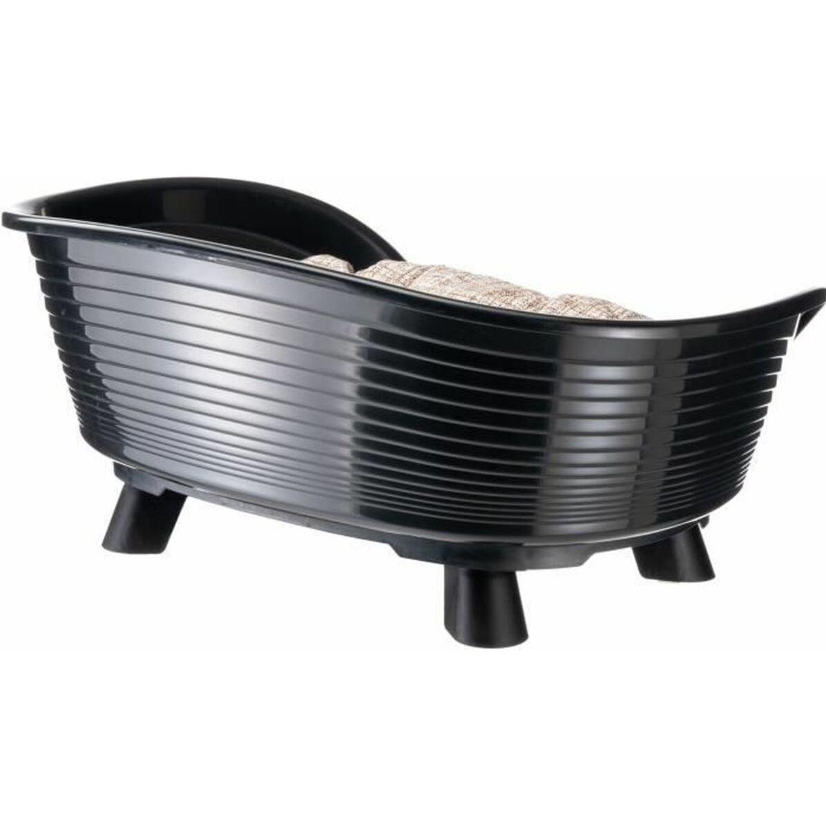 Corbeille + coussin Throne - Noir 