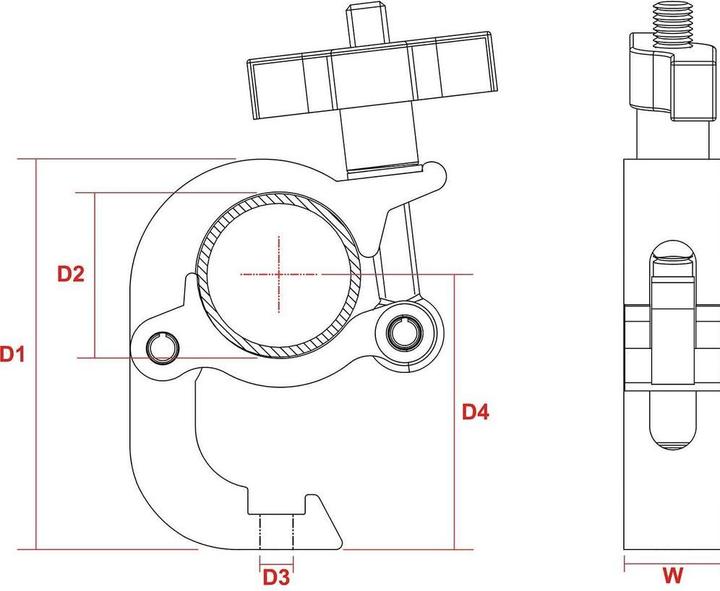 Produktbild BeamZ Clamp BC50B-250Q (Lichtmischpult)
