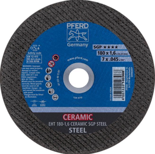 Actual product image Pferd EHT 180-1,6 CERAMIC SGP STEEL