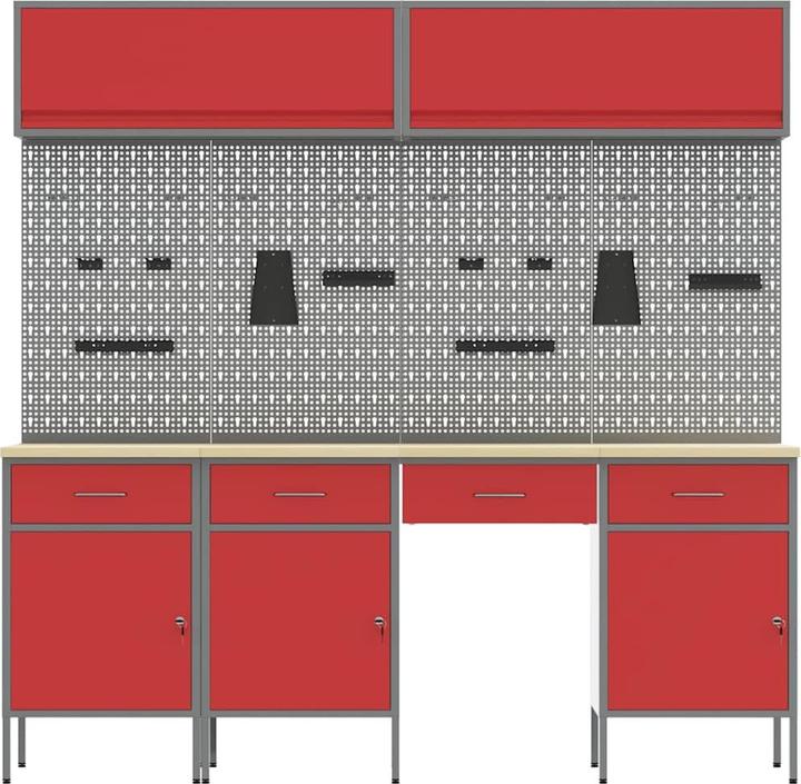 Produktbild vidaXL Werkstattschrank (55 cm, 200 cm)