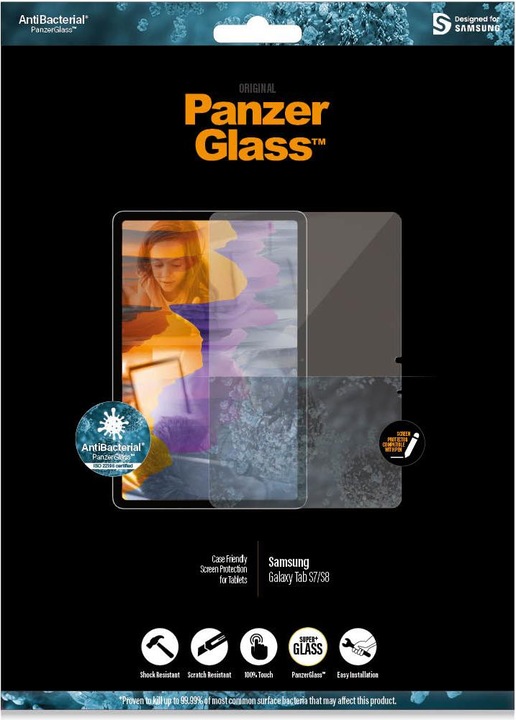Actual product image PanzerGlass Case Friendly (1 Piece, Galaxy Tab S8)