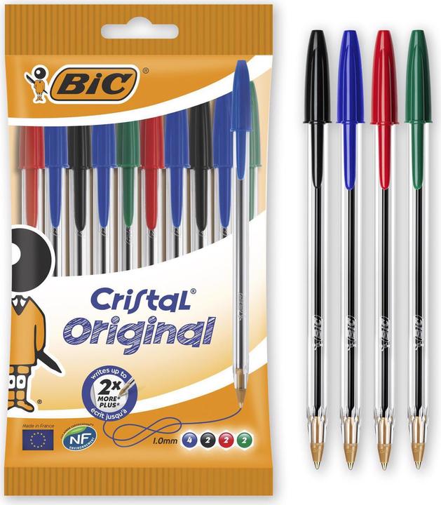 Actual product image Bic Cristal (Transparent, 10 x)