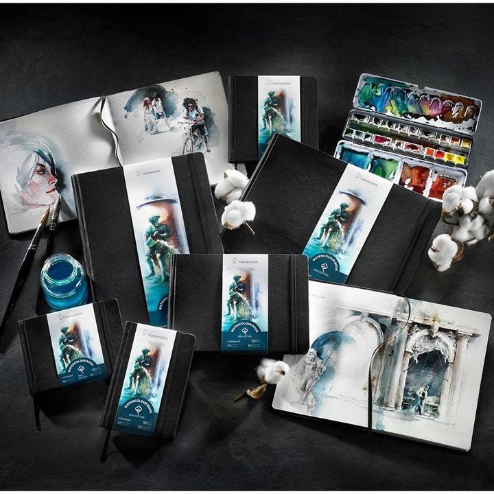 Actual product image Hahnemühle Sketchbook Watercolour Book 100% Cotton (A6, Hardcover)